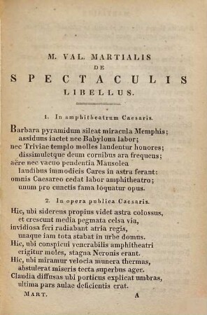 M. Valerii Martialis Epigrammata : ad optimorum librorum fidemaccurate edita