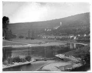 Zwingenberg Ortsansicht mit Schloss Zwingenberg im Hintergrund