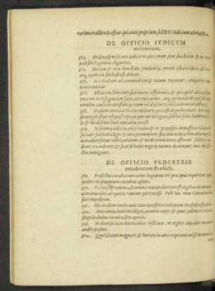 De Officio Pedestris excubiarum Praefecti.