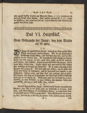 Das VI. Hauptstück