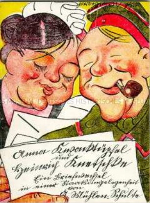 Humoristisch-belehrende Schrift über die Lebensverhältnisse im 1. Weltkrieg