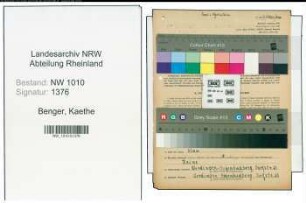 Entnazifizierung Kaethe Benger , geb. 08.08.1906 ()