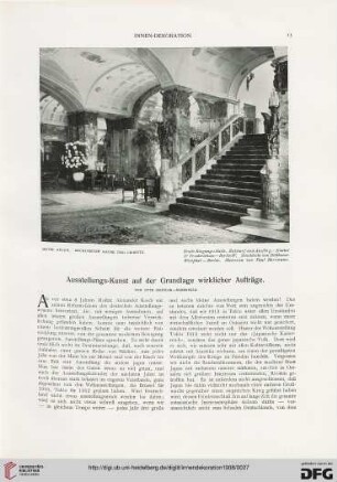 Ausstellungs-Kunst auf der Grundlage wirklicher Aufträge