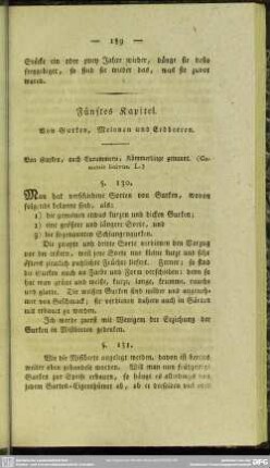 Fünftes Kapitel. Von Gurken, Melonen und Erdbeeren