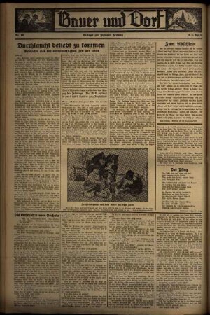 Vierte Ausgabe vom Sonntag, den 05. April 1936.