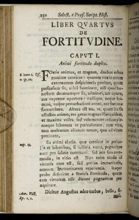 Liber Quartus. De Fortitudine.