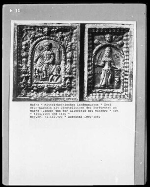 Der Kurfürst von Mainz und Allegorie des Winters