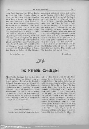 Die Parochie Constappel