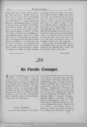 Die Parochie Constappel