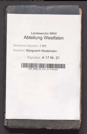 Verzeichnisse der Israeliten im Distrikt Höxter