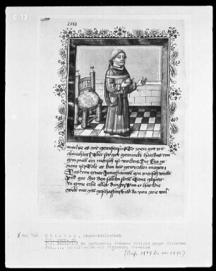 Jacobus Palladini de Anacharano, Prozeß des Teufels Belial mit Christus; der 'Grüne Teufel' — Jeremias