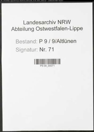 Sterberegister Standesamt Altlünen