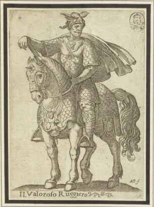 Il Valoroso Ruggiero (Der tapfere Ruggiero, aus der Serie von acht Personen aus Ariosts Orlando Furioso)