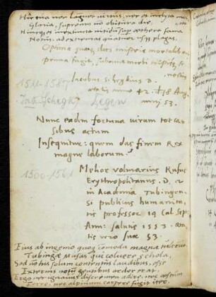 165, Schegk, Jakob. Volmar, Melchior Rufus