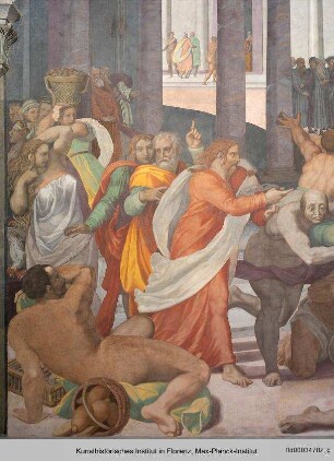 Szenen aus dem Alten und Neuen Testament : Vertreibung der Wechsler aus dem Tempel