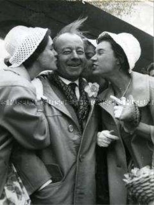 Heinz Rühmann zur Filmpremiere in Holland