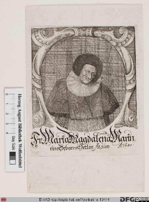 Bildnis Maria Magdalena Mar, geb. Örtel