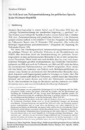 Ein Volk lernt um