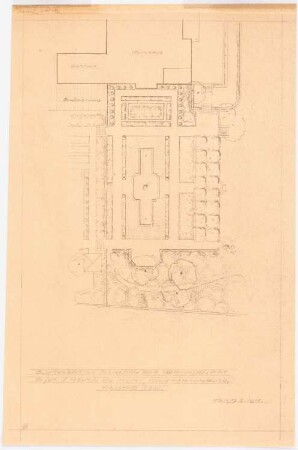 Garten J. Neven DuMont, Köln-Marienburg: Blumengarten 1:200