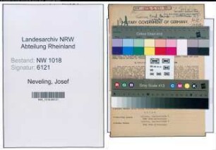 Entnazifizierung Josef Neveling , geb. 27.07.1913 (Lehrer)