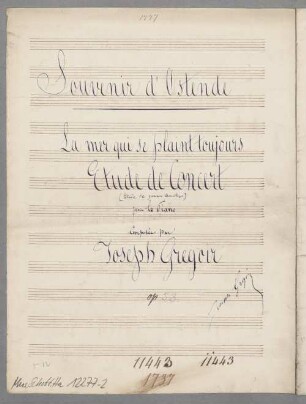 Souvenir d'Ostende - pf; op. 53 - BSB Mus.Schott.Ha 12277-2
