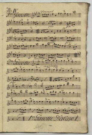 4. Anonymus, Gavottes, A-Dur