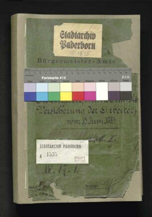 Reichsgesetz betreffend die Krankenversicherung der Arbeiter vom 15. Juni 1883