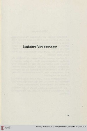 Bearbeitete Versteigerungen