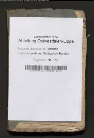 Erblasser: Barkhausen, Adolphine Hendrine, geb. Kaufmann:
