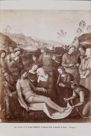 Pietro Perugino: Kreuzabnahme. Galleria Palatina, Palazzo Pitti, Florenz