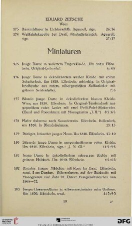 Miniaturen (Nr. 175-187)