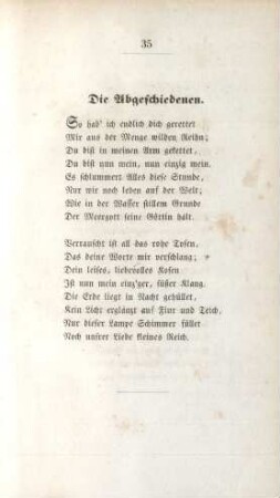 Die Abgeschiedenen.