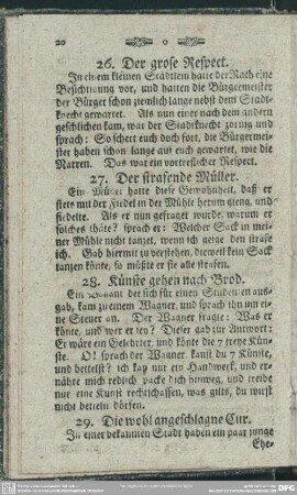 26. Der grose Respect