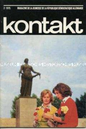 Jugendzeitschrift der DDR "kontakt" u.a. über Apartheid und zur Solidarität mit dem chilenischen Volk (in französischer Sprache)