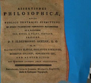 Assertiones Philosophicae