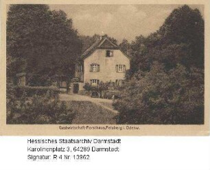 Felsberg im Odenwald, Gastwirtschaft-Forsthaus Felsberg / Außenansicht