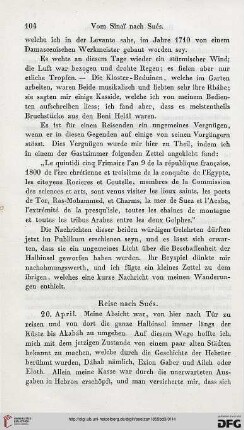 Reise vom Sinaï nach Sués