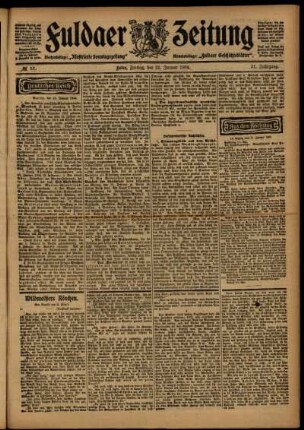 Ausgabe vom Freitag, den 22. Januar 1904.