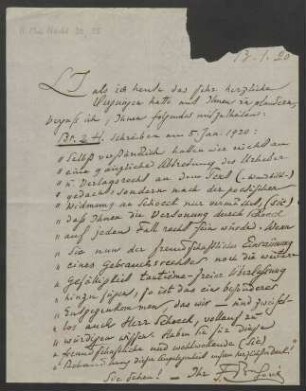 Brief an Philipp Jarnach : 13.01.1920