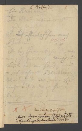 Konversationsheft 19 (zweite Januarhälfte 1823)
