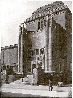 Billing, Hermann; Mannheim (Baden-Württemberg); Kunsthalle - Eingangsbereich