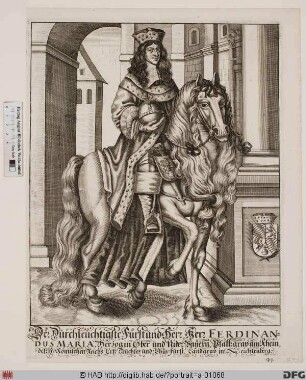 Bildnis Ferdinand Maria, Kurfürst von Bayern (reg. 1651(54)-79)