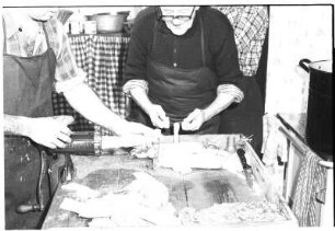 Befüllung der Wurstdärme