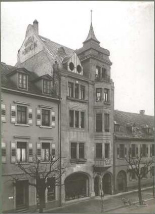 Billing, Hermann; Karlsruhe, Amalienstr. 53; Haus Bausback - Ansicht zur Straße