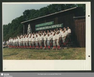 Bergsteigerchor auf der Wildwiese zum Bergsingen