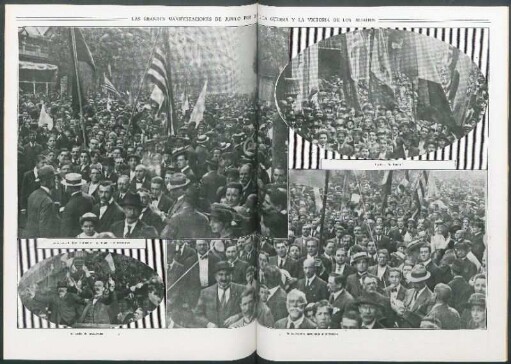 Las grandes manifestaciones de jubilo por el paz de la guerra y la victoria de los aliados [Fotografías]