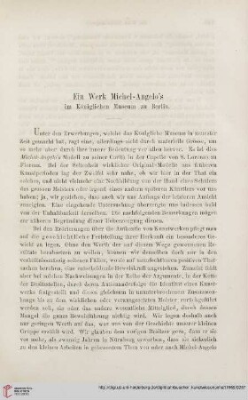 2: Ein Werk Michel-Angelo's im Königlichen Museum zu Berlin