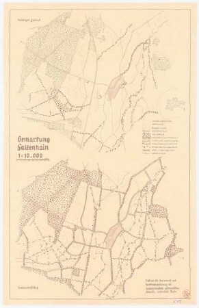 Landschaftsplan, Luckau: Planungsvorschlag Falkenhain 1:10000