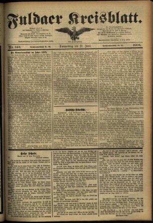 Ausgabe vom Donnerstag, den 21. Juni 1906.