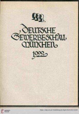 Deutsche Gewerbeschau München 1922